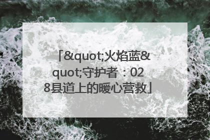 "火焰蓝"守护者：028县道上的暖心营救