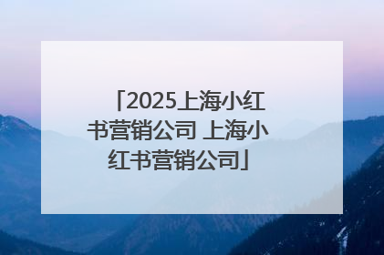 2025上海小红书营销公司 上海小红书营销公司