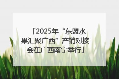 2025年“东盟水果汇聚广西”产销对接会在广西南宁举行