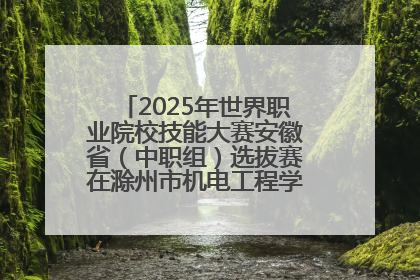 2025年世界职业院校技能大赛安徽省（中职组）选拔赛在滁州市机电工程学校赛点落下帷幕