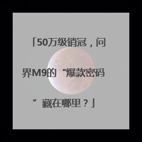 50万级销冠，问界M9的“爆款密码”藏在哪里？