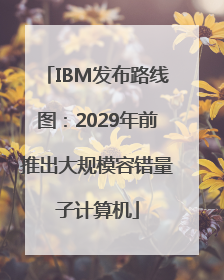 IBM发布路线图：2029年前推出大规模容错量子计算机